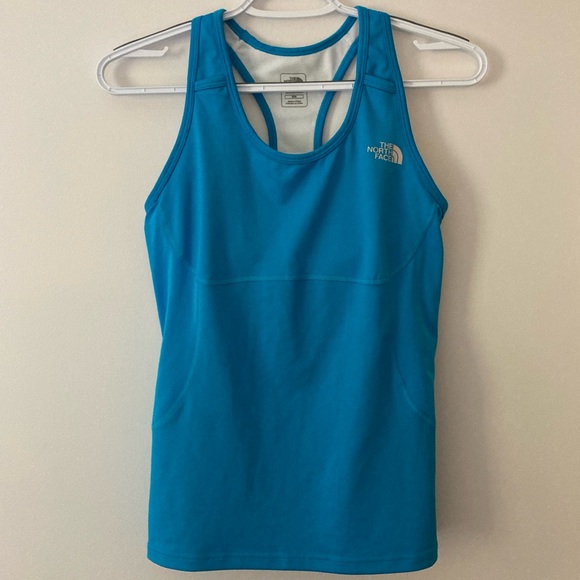 The North Face skort set skirt/shorts & racerback tank top running tennis blue M - Picture 2 of 16